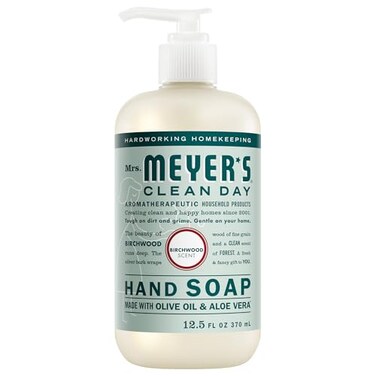 Mrs. Meyer's Hand Soap, Made With Essential Oils, Biodegradable Formula, Birchwood, 12.5 Fl. Oz