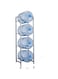 MOMENT Water Bottle Storage Stand, 4 Tier Water Bottle Holder, 5 Gallons Heavy Duty Water Jug Rack for Kitchen Home and Office Easy To Assemble Silver