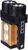 Crony At-298 Solar Power System Torcia Lampada A LED Ricaricabile Emergenza 10W 200 Metri USB Luce Gialla Bianca