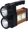 Crony At-298 Solar Power System Torcia Lampada A LED Ricaricabile Emergenza 10W 200 Metri USB Luce Gialla Bianca