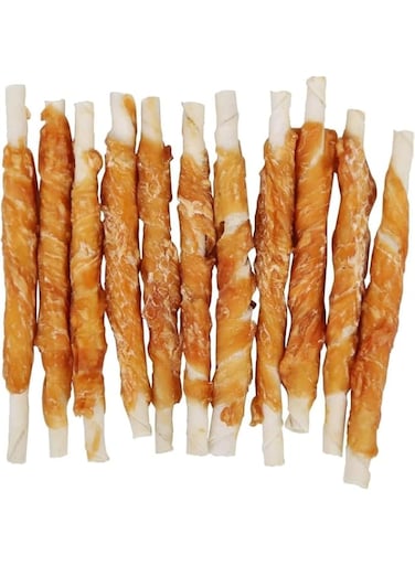 Mumoo Bear - 400 g dog snack chew roll with chicken, 100% natural chews chew roll for dogs with high protein content and low fat