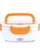 Dubai Gallery Portable Electric Heating Lunch Box With Eu Plug Orange/White