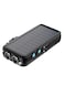 16000mAh Solar Power Bank FM Radio Bluetooth Speaker Light USB-C 20W