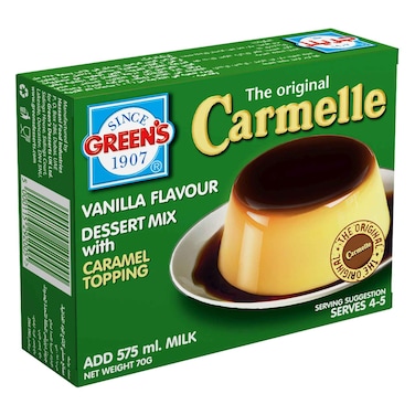 Greens Caramel With Topping 70g