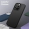 iPhone 15 Pro Case 6.1 Inch, Slim Liquid Silicone 3 Layers Full Covered Soft Gel Rubber Phone Case Protective Cover, Black (iPhone 15 Pro)