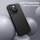 iPhone 15 Pro Case 6.1 Inch, Slim Liquid Silicone 3 Layers Full Covered Soft Gel Rubber Phone Case Protective Cover, Black (iPhone 15 Pro)
