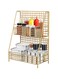 2 Tier Gold Countertop Organizer,Kitchen Organizer,Bathroom Countertop Organizer,Spice Racks,Counter Shelf for Bathroom,Bedroom,Kitchen,Home