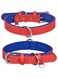 haoyueer Genuine Leather Dog Collar for Small Medium Large Dog Adjustable Soft Breathable Comfortable Padded Puppy Pet Collar (XL, Red)