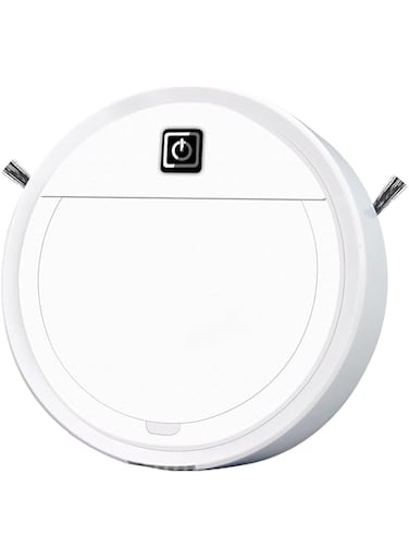 Upgraded 2-in-1 Robot Vacuum Cleaner with Strong Suction &amp; Quiet Operation, Ideal for Pet Hair on Hard Floors &amp; Low Pile Carpets, 90-Minute Runtime, Perfect for Multi-Room Use - White