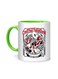 Styles Christmas Throw Down Printed Mug White/Green