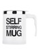 Self Stirring Mug White/Silver 8.8x8.8x12.1cm