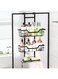 HELEE Over the Door Shower Caddy, Hanging Shower Organizer for Bathroom, Bathroom Storage Rack Shelf with Hooks &amp; Screw Adhesives &amp; Soap Holder, 3 Tier Bathroom Basket, Rustproof No Drilling
