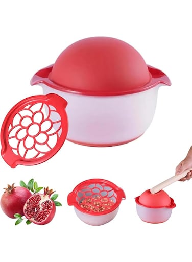 Oasisgalore Pomegranate Peeler, Non-Slip Pomegranate Arils Removal Tool   Pomegranate Deseeder Peeling Tool Easy Removal Kitchen Gadget for Home Kitchen