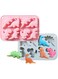 U-HOOME 2Pcs 3D Dinosaur Silicone Fondant Mould Cake Molds Kid&rsquo;s Cartoon Dino Chocolate Gummy Mold Tray 6 Grids Different Shapes Candy Mould Cake Baking Decorating Tools Soap Mold for Cupcake Decor