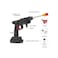 Cordless High Pressure Washer Gun with Battery, Foam Bottle, Hose &amp; 0&deg;/45&deg; Nozzle Kit