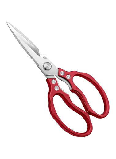 U/B AWINJOY Kitchen Scissors, Heavy Duty Sharp Kitchen Shears Dishwasher Safe ,Red Kitchen Accessories Cooking Shears for Kitchen Meat Chicken Fish Poultry Herb Bread (Red)