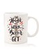 Premium Quality Two Sided Printed Coffee Mug Tea Cup For Home Office, Kids Men Women Harder you work Better you get