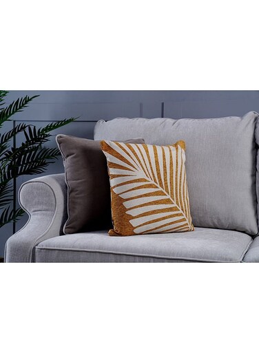 Home Easton Chenille Filled Cushion 45X45CM-Ochre