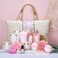 Spa Luxetique Gift Baskets For Women, Spa Gift Luxury 15Pc Home Spa Bath Set Includes Bath Bombs, Bubble Bath, Hand Cream, Body Butter And Handmade Tote Bag, Beauty Gifts Set For Women And Men