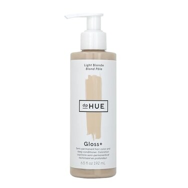 مُعزز لون الشعر دي بي هيو + بلسم عميق، أشقر فاتح 192 مل / 6.5 أونصة سائلة