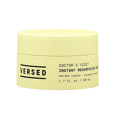 VersedDoctor鈥檚 Visit Instant Resurfacing Face Mask - AHA, BHA and Enzyme Exfoliating Mask Helps Reduce Hyperpigmentation - Smooth and Moisturize Skin with Vitamin C - Vegan (1.7 fl oz)