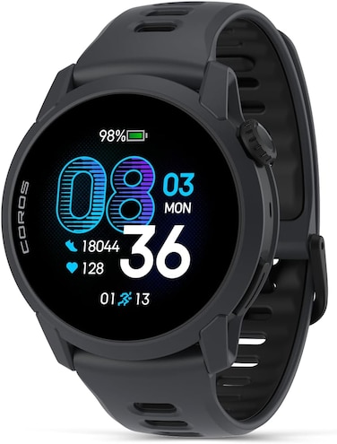 Coros Pace 4 GPS Sport Watch Black Silicone Band