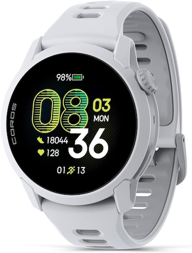 Coros Pace 4 GPS Sport Watch  White Silicone band