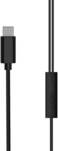 
Nokia WB-102 Wired Earphones, 10mm Driver Size, In-Line Mic, Tangle-Free Cable, Type-C Connectivity, 1.2mm Cable Length, Black   WB-102-Black