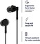 
Nokia WB-102 Wired Earphones, 10mm Driver Size, In-Line Mic, Tangle-Free Cable, Type-C Connectivity, 1.2mm Cable Length, Black   WB-102-Black
