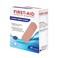 First Aid Adhesive Bandages Tough Fabric Strips, 20 Bandages