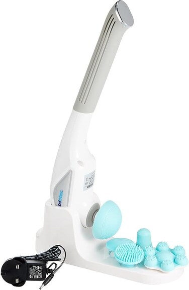 Trister Handheld Multi-Node Percussion Massager TS-590HM - Cordless, Rechargeable, 5 Interchangeable Heads, 3 Massage Modes, Vibration &amp; Heating, Anti-Slip Handle