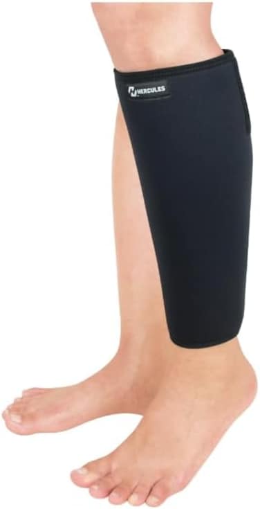 صنشاين نيوتريشن دعامة جبيرة الساق من هيركيلوس، مع مظهر وإغلاق بخطاف، تساعد على تخفيف الالم والتورم ومنع الاصابات، للبالغين والمراهقين، للجنسين، مقاس واحد يناسب الجميع