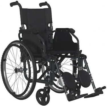 تريستر ارجل كرسي متحرك للاطفال مرتفعة 22 (TS‑918WC22K) مساند ارجل مرتفعة، عجلات 22 انش، كرسي متحرك يدوي للاطفال، مقعد فينيل اسود