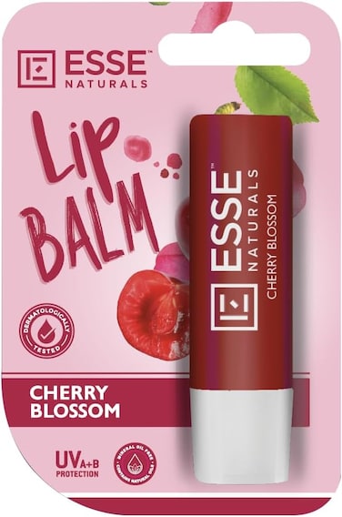 Essentialz Naturals Lip Balm, Cherry Blossom, Dermatologically Tested, 4.8G