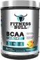 Fitness Bull BCAA Sport, Supports Muscle Growth &amp; Recovery, Electrolyte Blend With Refreshing Coconut Water, 0 Calories, Orange Burst Flavour, 468Gms