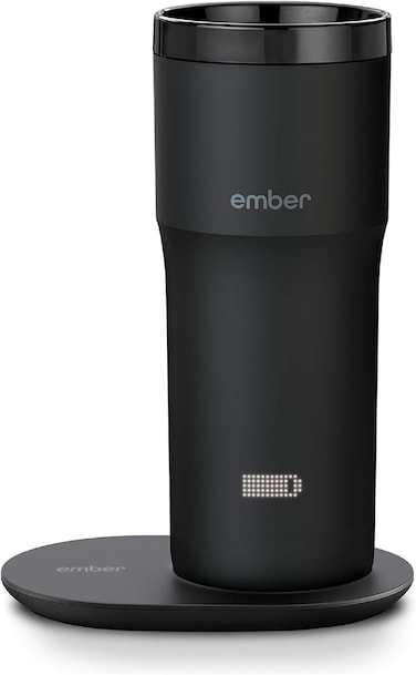 Ember Travel Mug 2+, 12 Oz, Temperature Control Smart Travel Mug, Black (With Apple Find My)