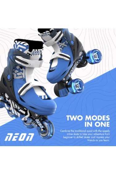 Yvolution Neon Combo Skates 12-2 Goteki Blue NC46B4