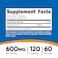 Nutricost Alpha Lipoic Acid, 600 mg, 120 Capsules, 60 Servings, Plant Based Caps, GMO-Free