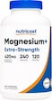 Nutricost Magnesium Glycinate 420mg, 240 Capsules - 120 Servings, Non-GMO, Gluten Free, Vegetarian Friendly (Packaging May Vary)