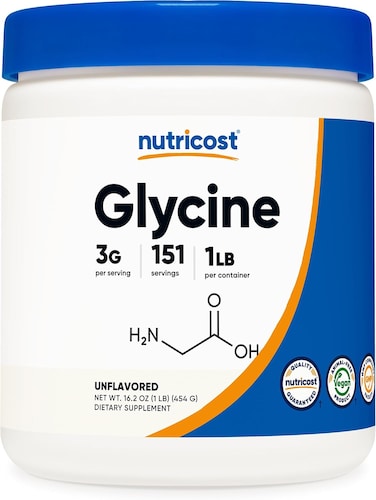 Nutricost Glycine Powder 1lb, Non-GMO, Gluten Free