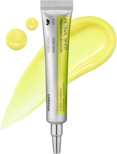 Celimax The Vita A Retinal Shot Tightening Booster, 0.1% Retinal, 3% Matryxyl, High-Strength Retinoid For Anti-Aging, Pore Minimizer, Wrinkles &amp; Fine Lines, Firmer Skin, 15ml