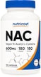 Nutricost N-Acetyl L-Cysteine (NAC) 600mg; 180 Capsules