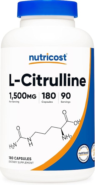 Nutricost L-Citrulline, 750 mg, 180 Capsules