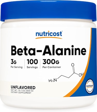 Nutricost Beta Alanine Powder 300grams (10.7oz) - 3 Grams Per Serving