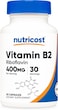 Nutricost Vitamin B2 (Riboflavin) 400mg, 30 Capsules, Gluten Free, Non-GMO