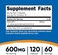 Nutricost Alpha GPC 600mg, 120 Vegetarian Capsules - Non-GMO and Gluten Free, 300mg Per Capsule