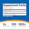 Nutricost L-Arginine Powder 500 Grams (1.1lbs), Pure L-Arginine Powder, 5000mg Per Serving; 100 Servings