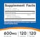 Nutricost Ashwagandha Herbal Supplement 600mg, 120 Capsules - Vegetarian, Non-GMO, Gluten Free, Ashwagandha Root