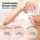 Keababies Organic Nursing Pads - 8 Washable Viscose Derived From Bamboo Breastfeeding Pads, Wash Bag, Reusable Breast Pads For Breastfeeding, Pads For Breastfeeding Essentials(Neutrals, L 4.8")