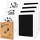 Keababies Baby Foot And Fingerprint Inkless Ink Pad - 4-Pack Clean Touch Printing Hands And Feet Pads Ink Souvenir - Baby Pad Ink Newborn Kit (Jet Black, L)